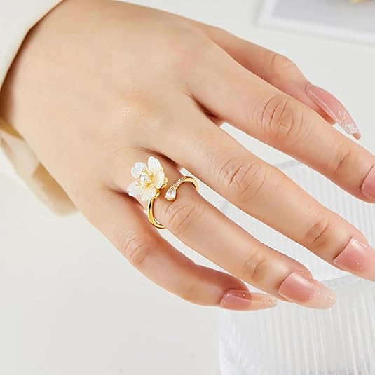 Dainty Flower Ring for Women JZ-057