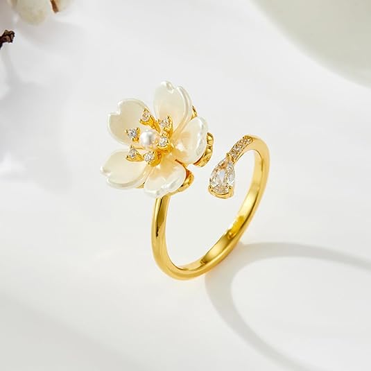 Dainty Flower Ring for Women JZ-057