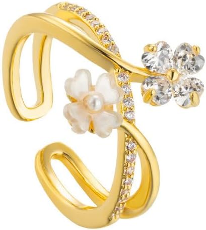 Dainty Flower Ring for Women JZ-057