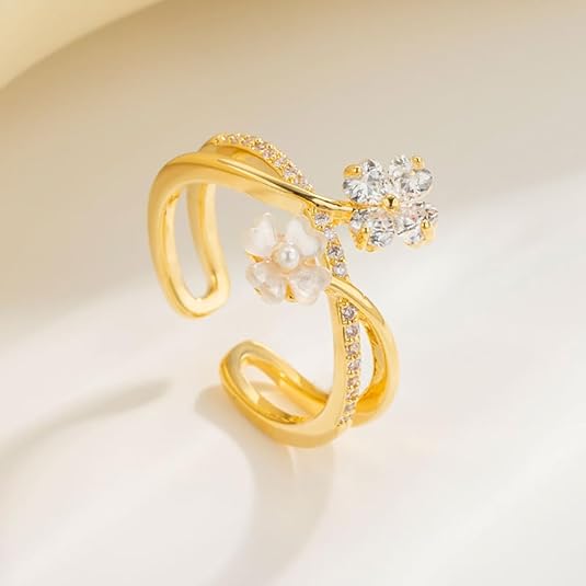 Dainty Flower Ring for Women JZ-057