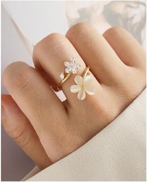 Dainty Flower Ring for Women JZ-057