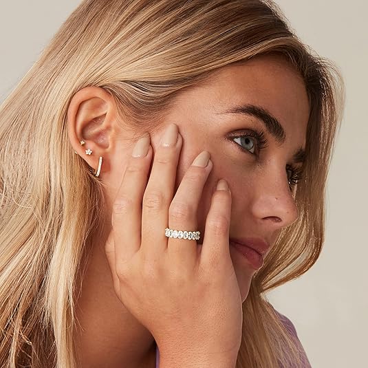 3mm 14K Gold Filled Rings for Women Girls Dainty Gold Stacking Stackable Band Thin Gold Thumb Pinky Finger Ring Non Tarnish Comfort Fit Size 5 to 10 JZ-019