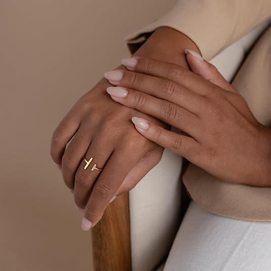 14K Gold Plated Dainty CZ Dainty Diamond Stackable Ring Eternity Bands Minimalist Jewelry Gift JZ-010