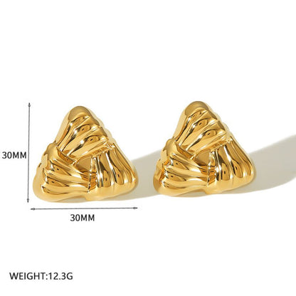Alloy earrings, gold earrings, silver earrings, multi - shaped earrings, statement earrings, stylish earrings, daily wear earrings, high - quality earrings, fast - shipping earrings, color - blocked earrings EH-061