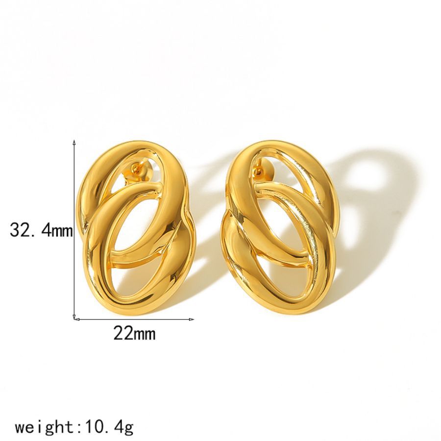 Alloy earrings, gold earrings, silver earrings, multi - shaped earrings, statement earrings, stylish earrings, daily wear earrings, high - quality earrings, fast - shipping earrings, color - blocked earrings EH-061