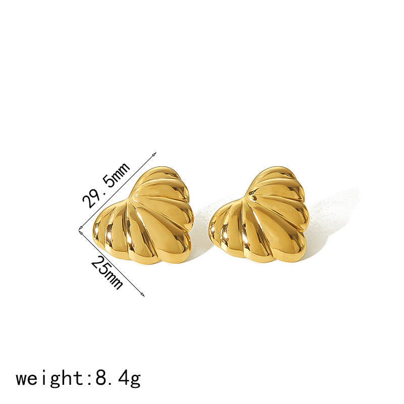 Alloy earrings, gold earrings, silver earrings, multi - shaped earrings, statement earrings, stylish earrings, daily wear earrings, high - quality earrings, fast - shipping earrings, color - blocked earrings EH-061