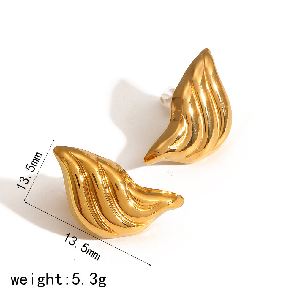Alloy earrings, gold earrings, silver earrings, multi - shaped earrings, statement earrings, stylish earrings, daily wear earrings, high - quality earrings, fast - shipping earrings, color - blocked earrings EH-061