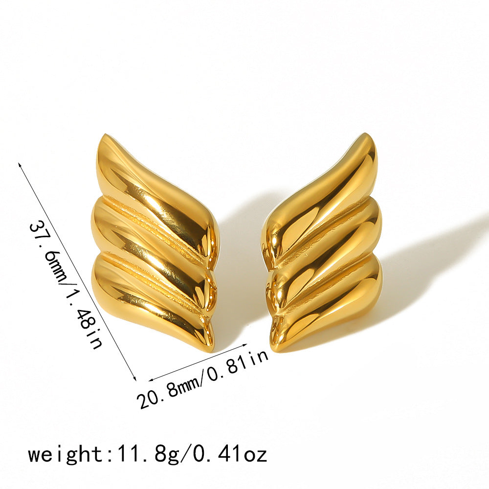 Alloy earrings, gold earrings, silver earrings, multi - shaped earrings, statement earrings, stylish earrings, daily wear earrings, high - quality earrings, fast - shipping earrings, color - blocked earrings EH-061