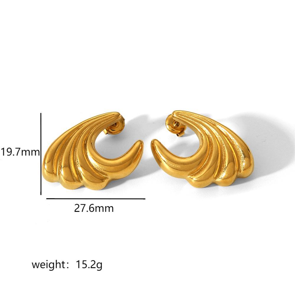 Alloy earrings, gold earrings, silver earrings, multi - shaped earrings, statement earrings, stylish earrings, daily wear earrings, high - quality earrings, fast - shipping earrings, color - blocked earrings EH-061