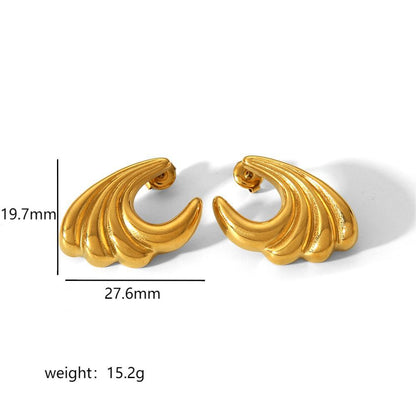 Alloy earrings, gold earrings, silver earrings, multi - shaped earrings, statement earrings, stylish earrings, daily wear earrings, high - quality earrings, fast - shipping earrings, color - blocked earrings EH-061