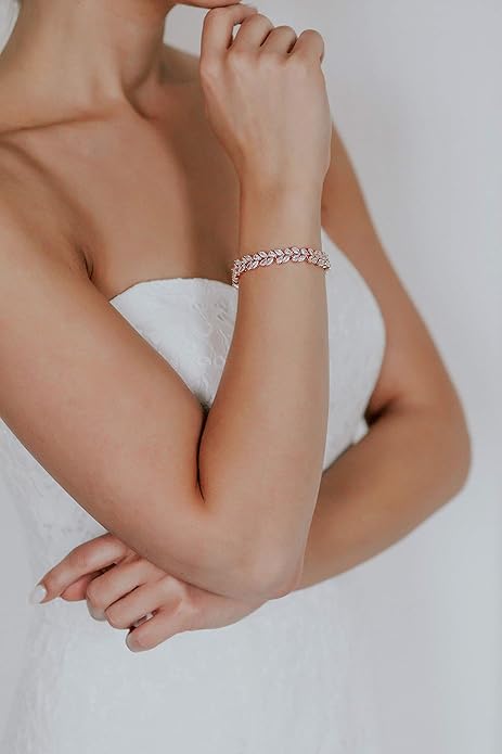 Cubic Zirconia Classic Tennis Bracelet for Women Jewelry Gift SL-055