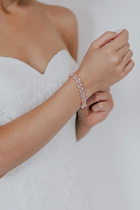 Cubic Zirconia Classic Tennis Bracelet for Women Jewelry Gift SL-055