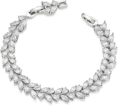 Cubic Zirconia Classic Tennis Bracelet for Women Jewelry Gift SL-055