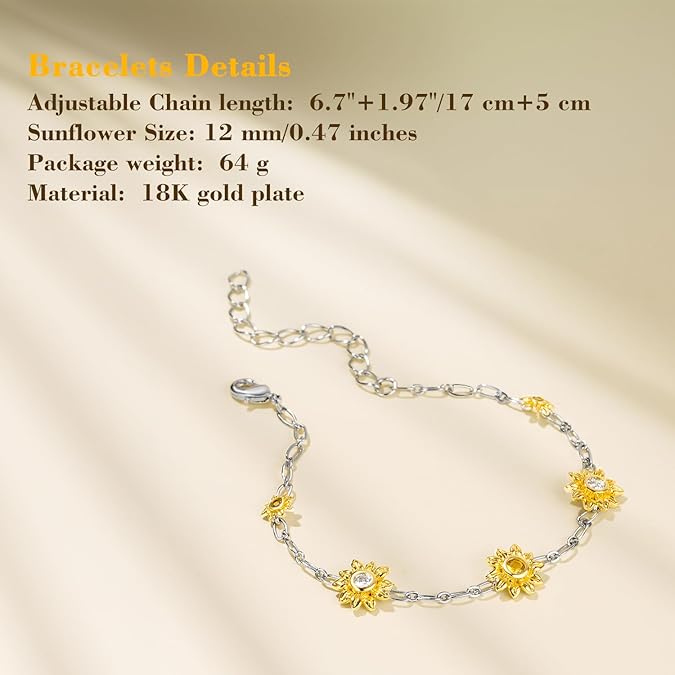 Sunflower Bracelet SL-058