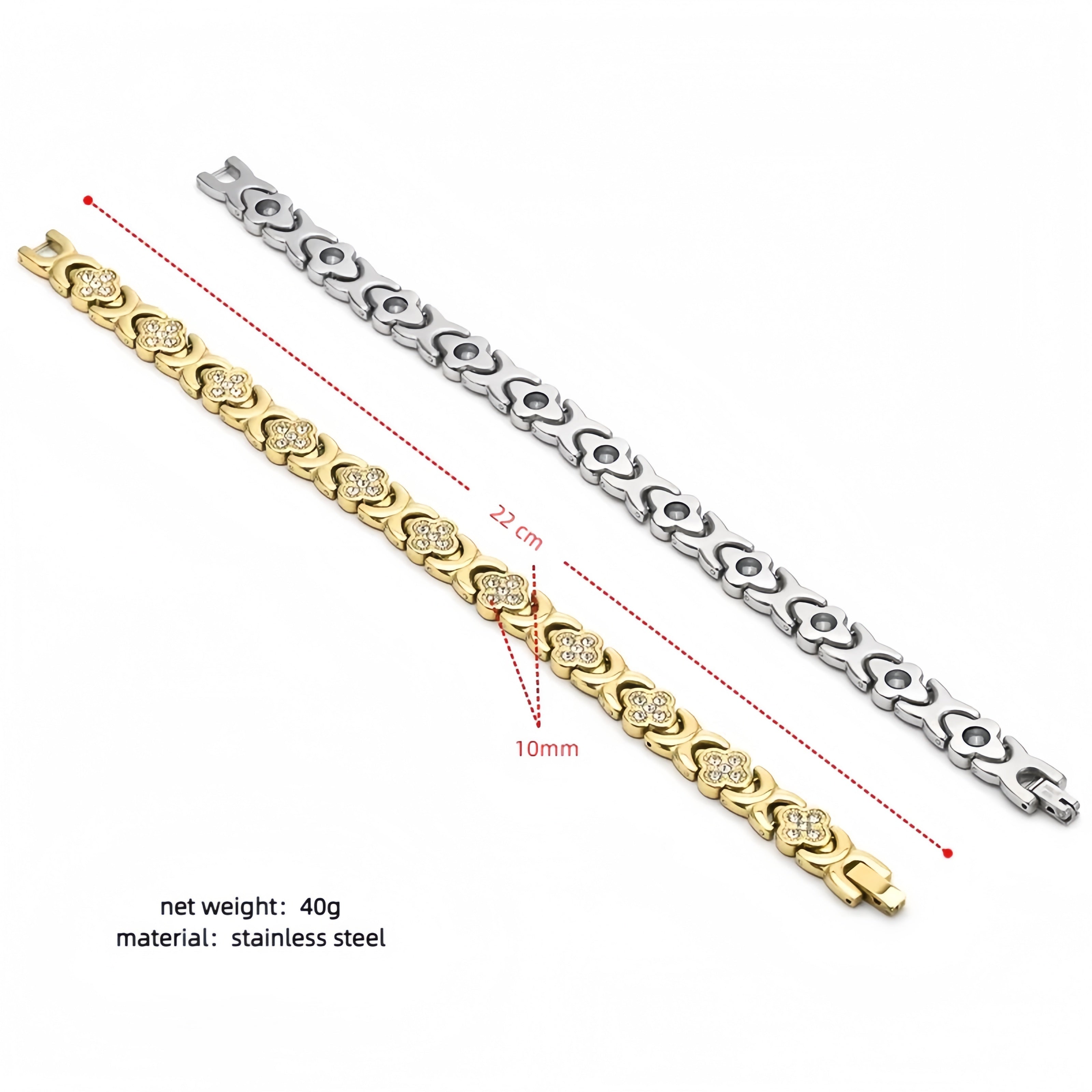 Rose Gold Flower Bracelet with Crystals – Elegant Women’s Luxury Jewelry Gift SL-059