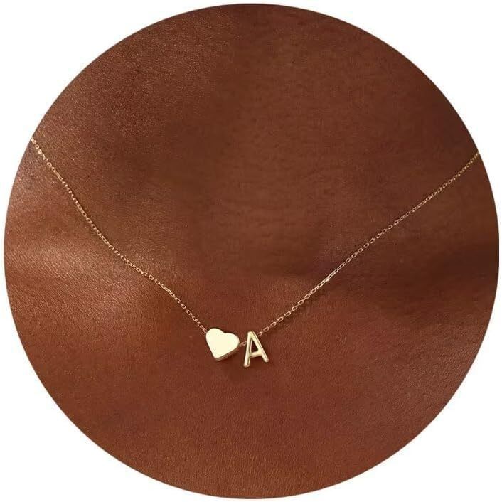 necklace minimalist necklace letter necklace heart initial necklace personalized necklace stainless steel necklace hypoallergenic necklace couple necklace gift necklace layering necklace everyday necklace XL-061