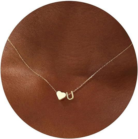necklace minimalist necklace letter necklace heart initial necklace personalized necklace stainless steel necklace hypoallergenic necklace couple necklace gift necklace layering necklace everyday necklace XL-061