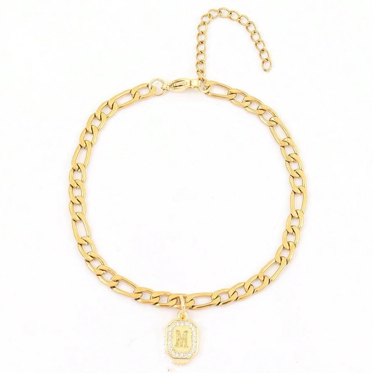 gold initial bracelet personalized letter bracelet dainty chain bracelet custom charm bracelet everyday jewelry adjustable gold bracelet minimalist bracelet gift for her alphabet charm bracelet trendy gold jewelry SL-065