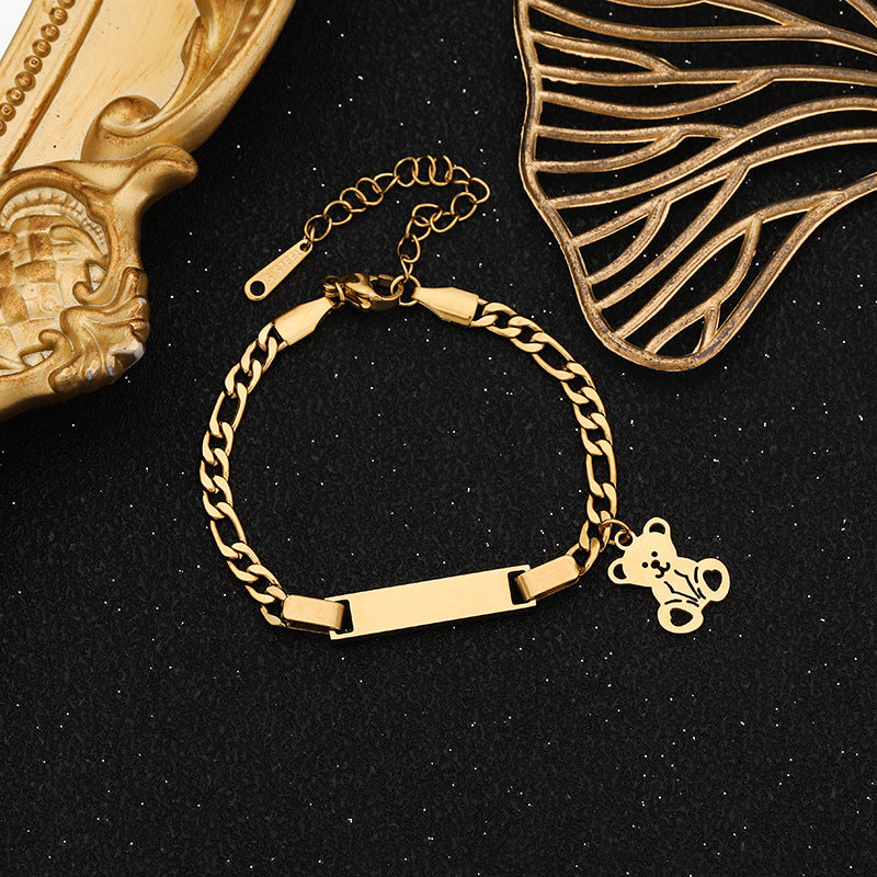 gold bracelet, silver bracelet, charm bracelet, minimalist jewelry, stainless steel, daily wear, adjustable, gift for her SL-076