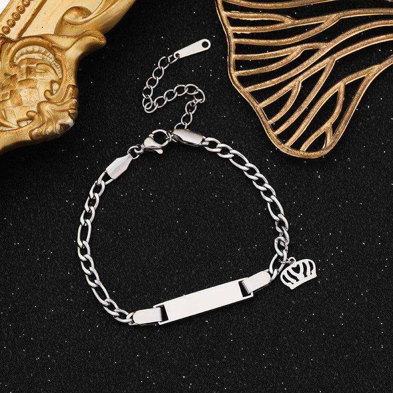 gold bracelet, silver bracelet, charm bracelet, minimalist jewelry, stainless steel, daily wear, adjustable, gift for her SL-076