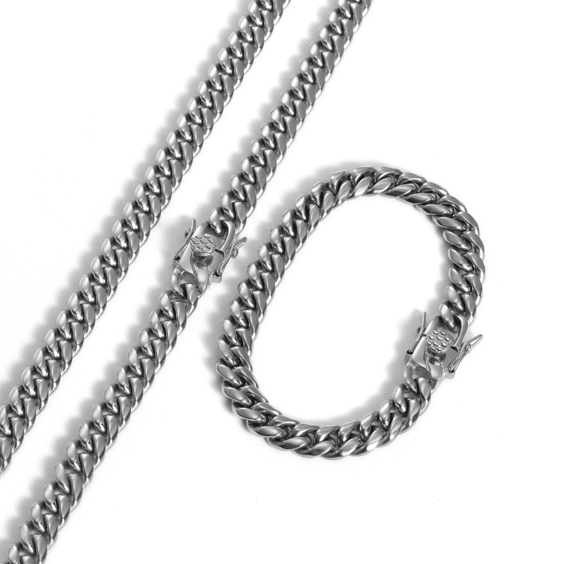 men necklace, cuban link chain, stainless steel jewelry, gold silver chain, iced out clasp, hip hop style, statement necklace, bold chain, streetwear jewelry, durable daily wear XL-072
