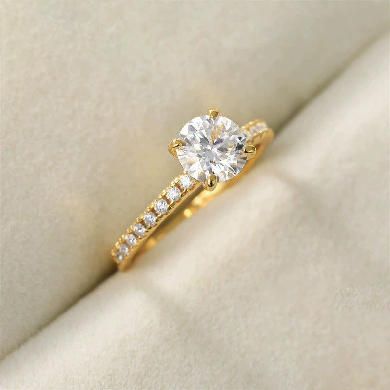 oval engagement ring, minimalist solitaire ring, cubic zirconia ring, 925 sterling silver ring, gold engagement ring, rose gold promise ring, classic wedding jewelry, everyday sparkle ring, elegant gift for her, timeless fine jewelry JZ-105