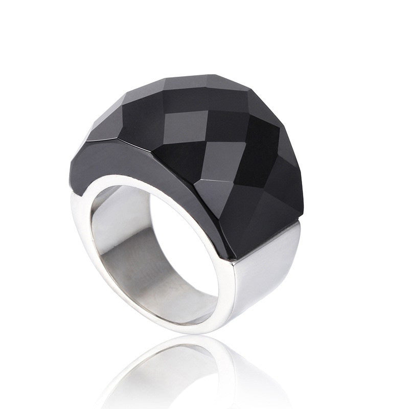 chunky statement ring, colorful crystal ring, bold fashion jewelry, geometric ring, gold tone ring, resin gemstone ring, minimalist statement ring, cocktail party jewelry, artistic jewelry, vibrant everyday accessory JZ-114