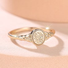 vintage gold ring, filigree design ring, dainty engraved ring, minimalist retro jewelry, antique floral ring, everyday wear ring, boho elegant ring, 18K gold plated ring, timeless style jewelry, romantic vintage accessory JZ-116