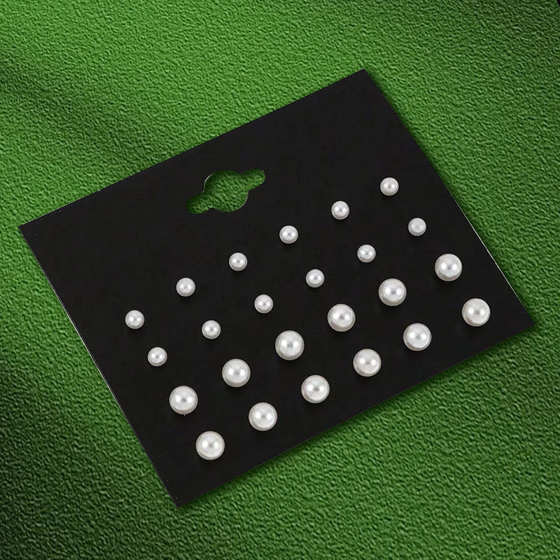 earring set, stud earrings, minimalist earrings, crystal studs, pearl earrings, daily jewelry, multi-pack earrings, mix and match, fashion jewelry set, classic style EH-136