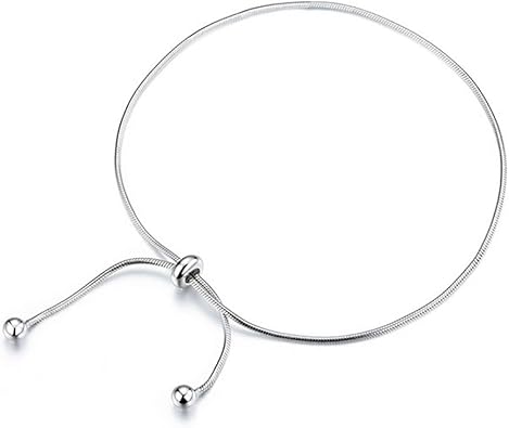 Ankle Bracelets for Women Waterproof Adjustable Stainless Steel Chain Anklet Bracelet for Women Vintage Fashion Simple Thin Chain Anklet Female Foot Summer Beach Jewelry Gift JL-069