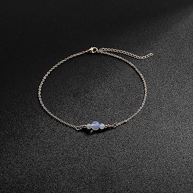 Dainty Simple Chain Anklet for Women 18K Gold/Silver Plated Summer Beach Beaded Evil Eye Moon Figaro Butterfly Satellite Cuban Pearl Flat Marina Anklet Gift JL-078