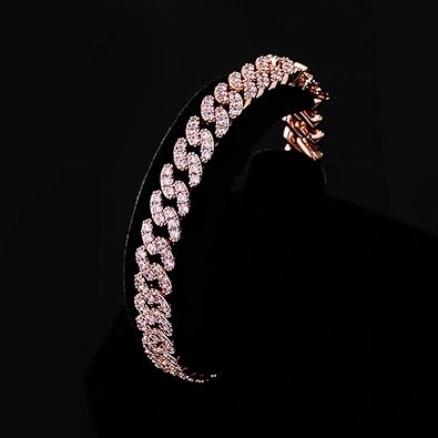 Gold Anklets for Women Cuban Link Anklets Iced Out Faux Diamond Chunky Ankle Bracelets 8mm 14K Gold Silver Plated Minimalist Fashion Foot Jewelry JL-085