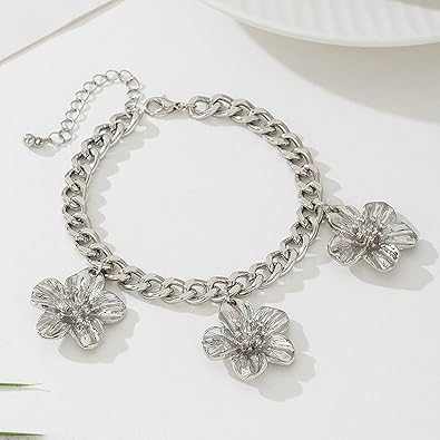 Gold Ankle Bracelets for Women 18K Gold Anklets for Women Bow Ankle Bracelets Cuban Link Anklet Foot Bracelet Beach Anklet Jewelry for Women JL-094