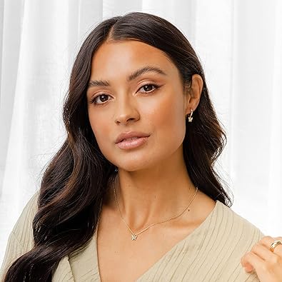 14K Gold Plated Dainty Cubic Zirconia Pendant Necklace for Women XL-090