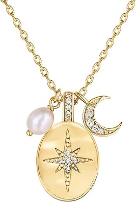 14K Gold Plated Engraved Coin Pendant Necklaces for Women | Byzantine Coin Pendants | Bohemian Necklace XL-092
