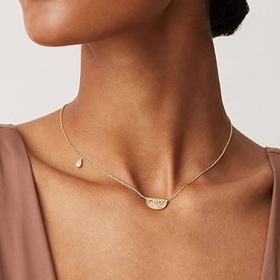 14K Gold Plated Engraved Coin Pendant Necklaces for Women | Byzantine Coin Pendants | Bohemian Necklace XL-092