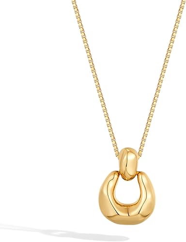 Pendant Necklace for Women Statement Gold Silver Necklace Trendy Jewelry for Women XL-099