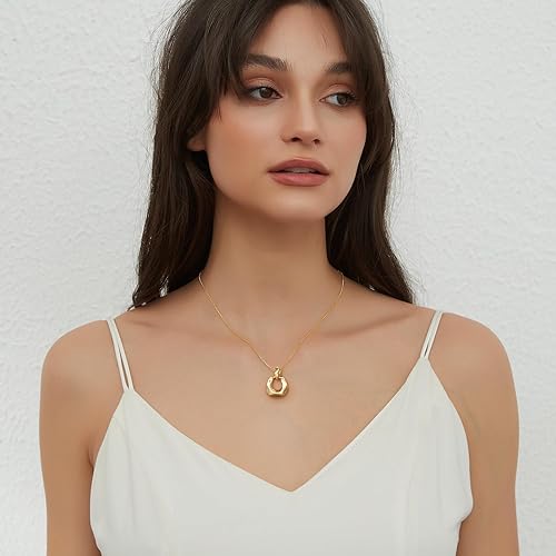 Pendant Necklace for Women Statement Gold Silver Necklace Trendy Jewelry for Women XL-099