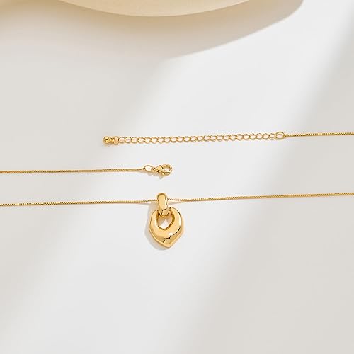 Pendant Necklace for Women Statement Gold Silver Necklace Trendy Jewelry for Women XL-099