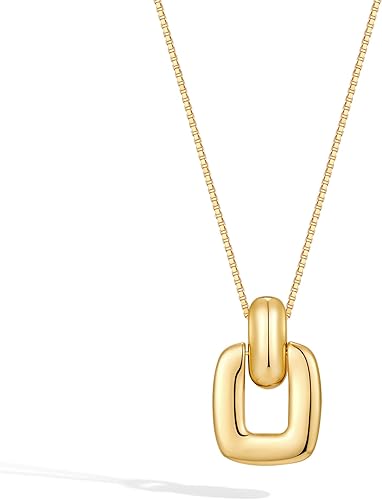 Pendant Necklace for Women Statement Gold Silver Necklace Trendy Jewelry for Women XL-099