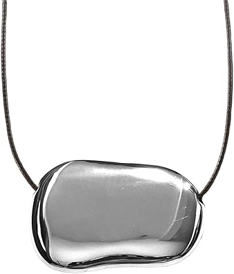 Chunky Necklaces Bean Necklace Gold Plated Necklace Gold Necklace for Women Dainty Necklace XL-106