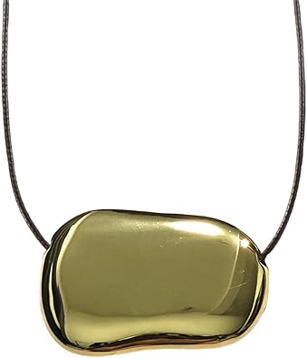 Chunky Necklaces Bean Necklace Gold Plated Necklace Gold Necklace for Women Dainty Necklace XL-106