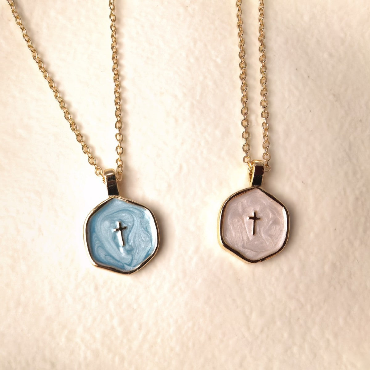 Color Enamel Drip Cross Necklace for Women Minimalist, Niche, Versatile Collarbone Chain XL-110