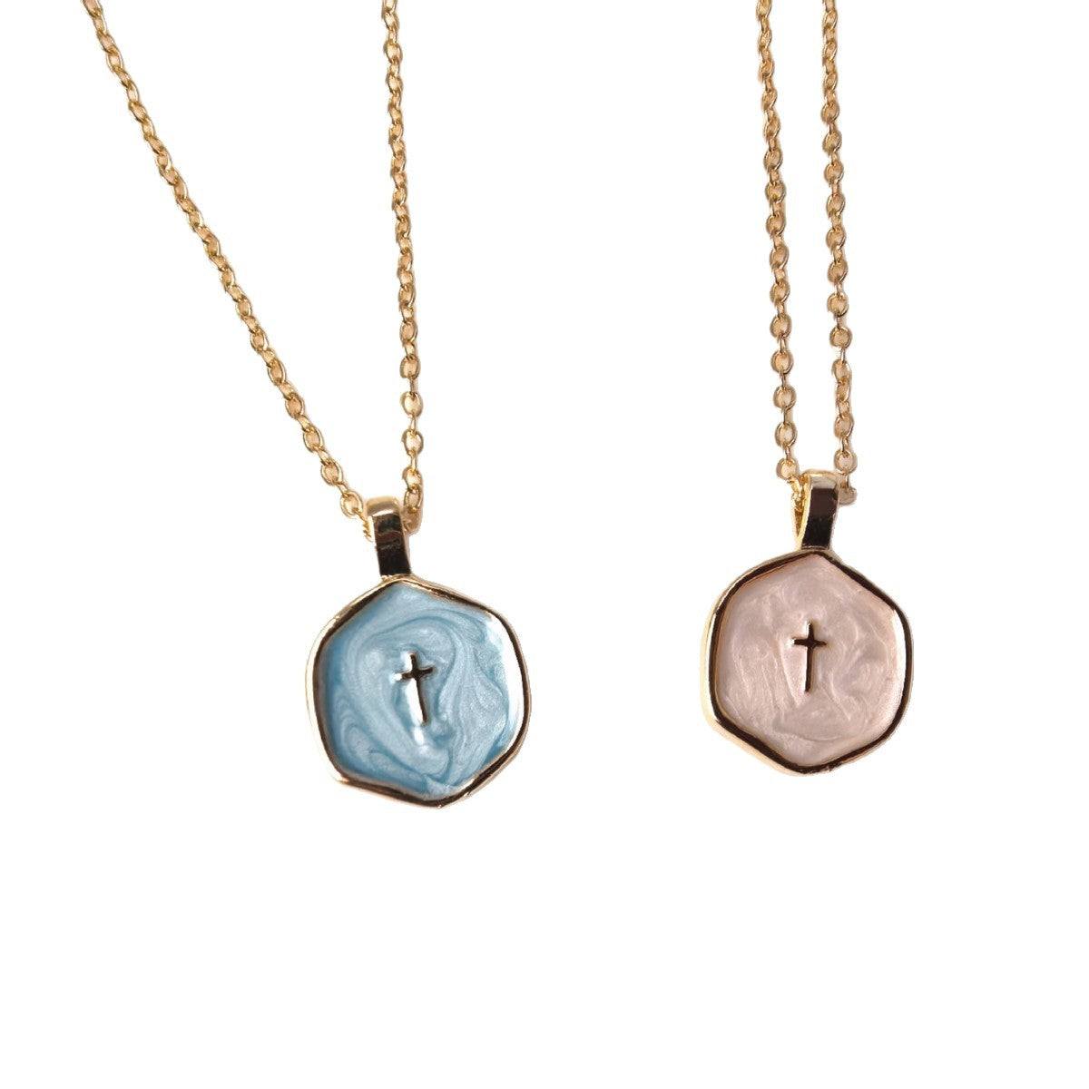 Color Enamel Drip Cross Necklace for Women Minimalist, Niche, Versatile Collarbone Chain XL-110