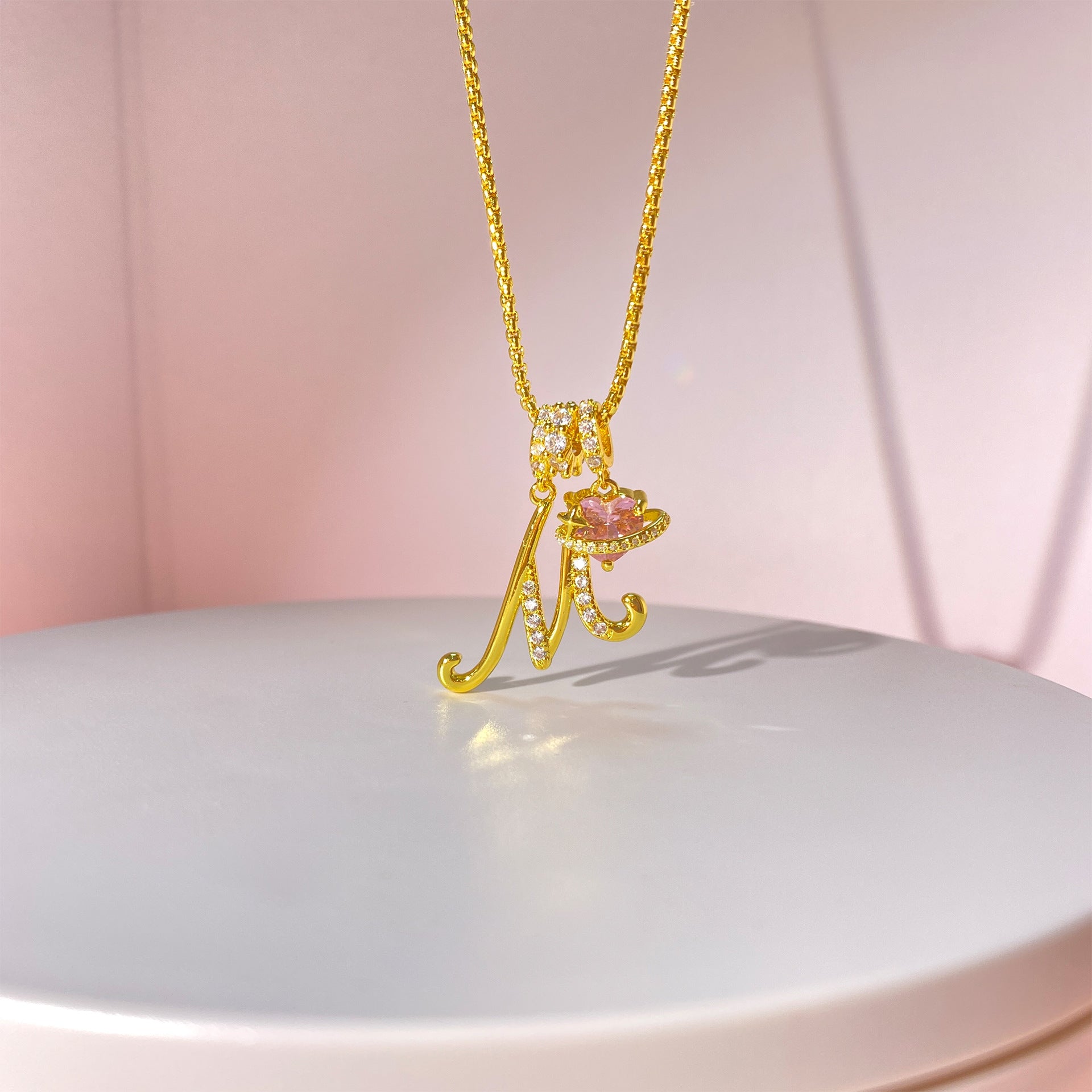 Dopamine 26 Alphabet Necklace Luxury-inspired, niche, sophisticated jewelry for young women XL-112