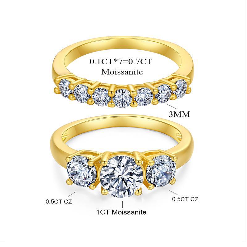 1-Carat 5A Zircon Classic Diamond Ring for Women JZ-129