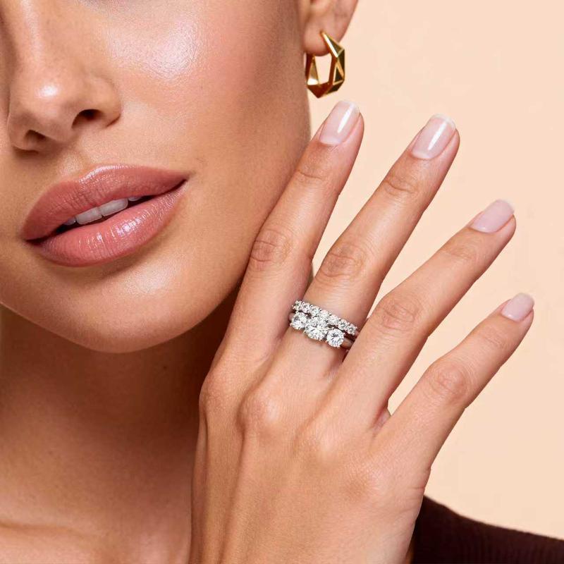 1-Carat 5A Zircon Classic Diamond Ring for Women JZ-129