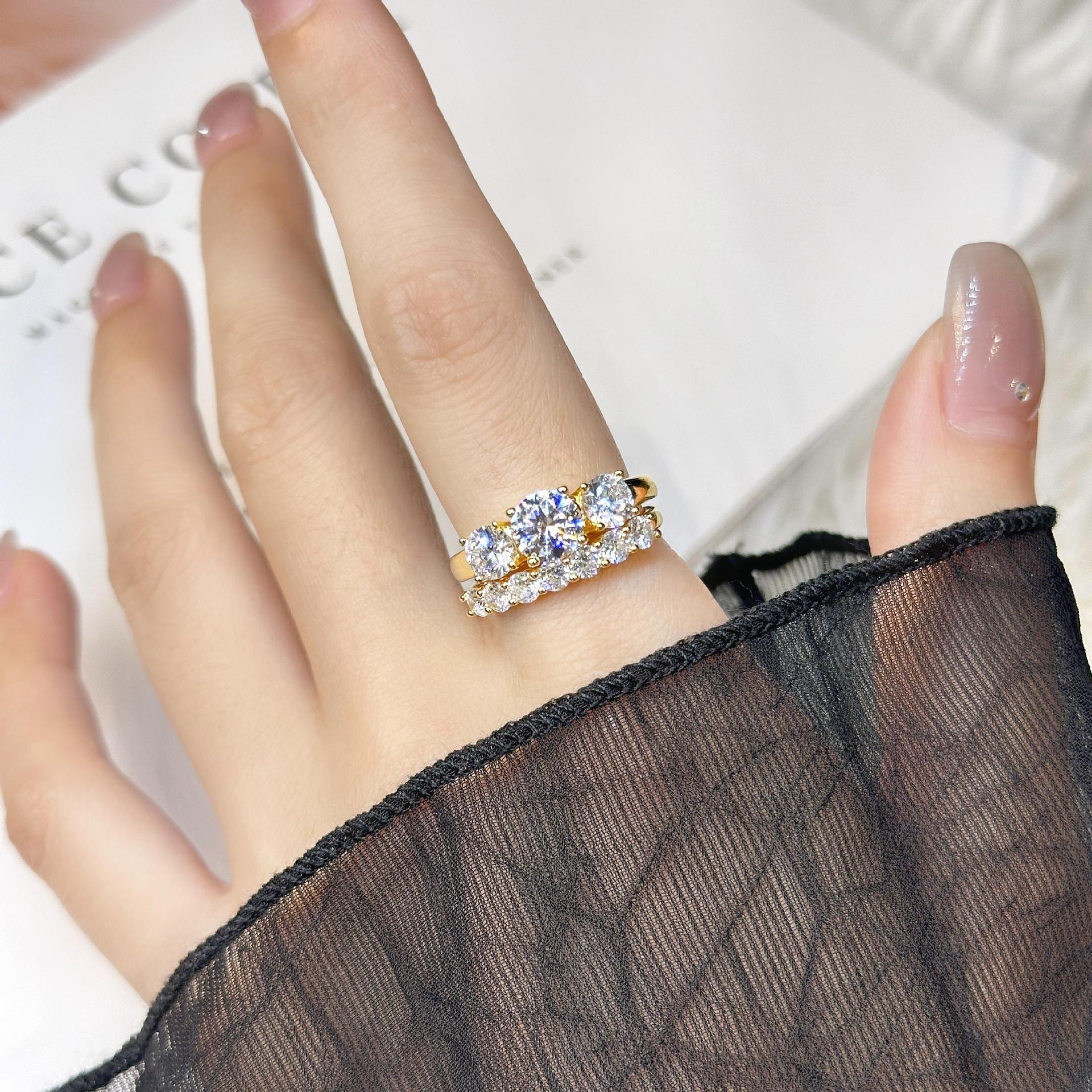 1-Carat 5A Zircon Classic Diamond Ring for Women JZ-129