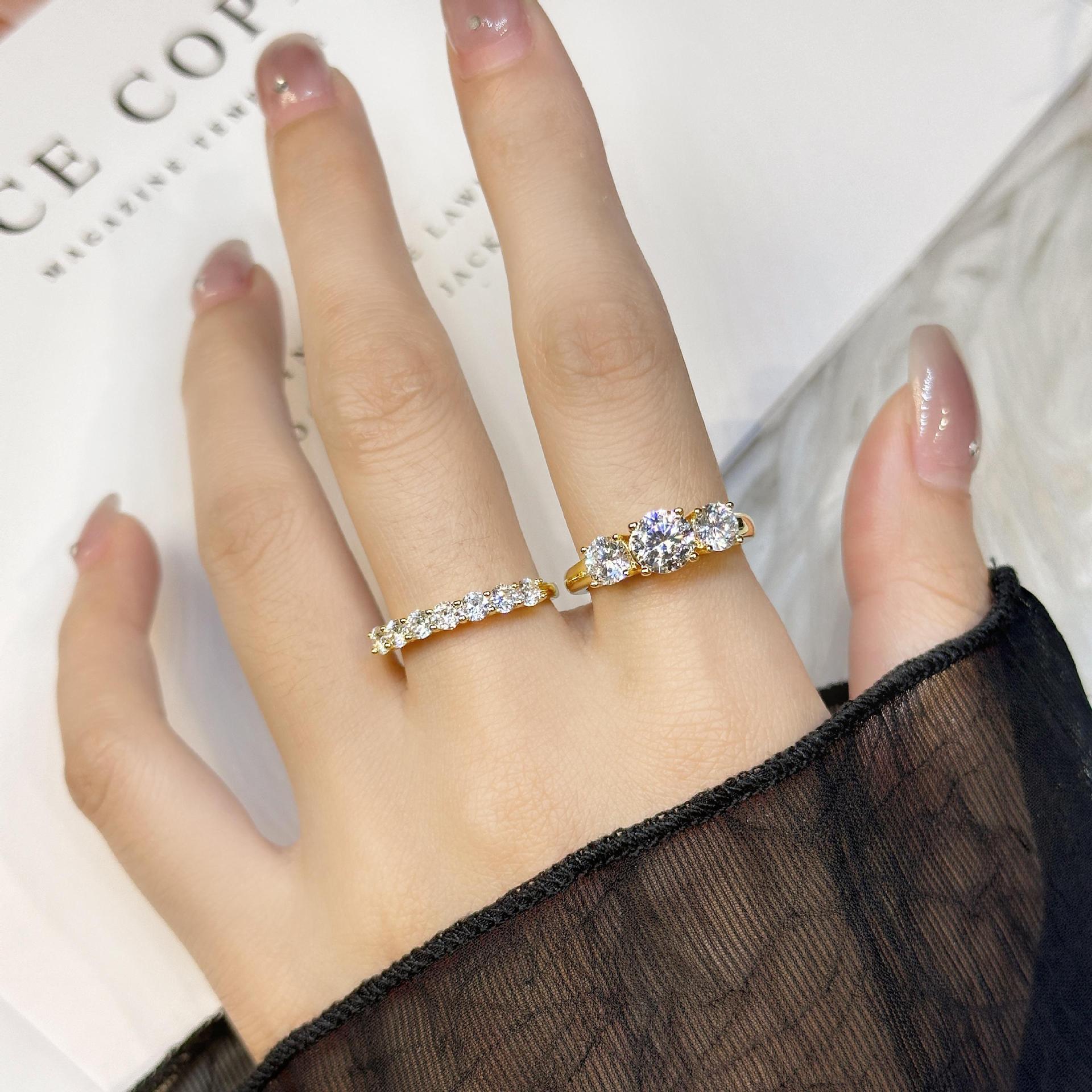 1-Carat 5A Zircon Classic Diamond Ring for Women JZ-129