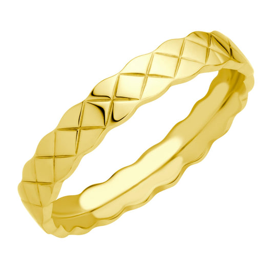 Stainless Steel Rings for Women Silver Gold Coco Crush Ring Wedding Bands for Women Stacking Rings Aesthetic Chunky Band Ring | US Size 6-8 JZ-008